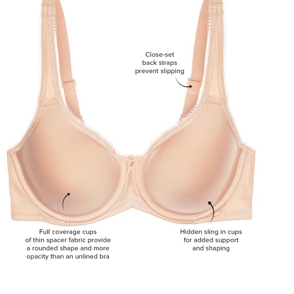 NWT Wacoal Basic Beauty Spacer Underwire T-Shirt Bra - Picture 3 of 7